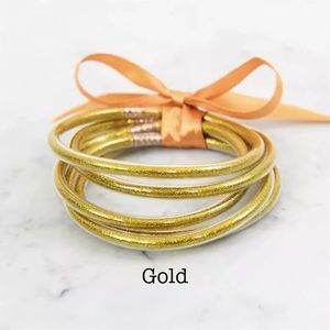 BANGLES, Multi-Layer  Gold jelly Bracelets.